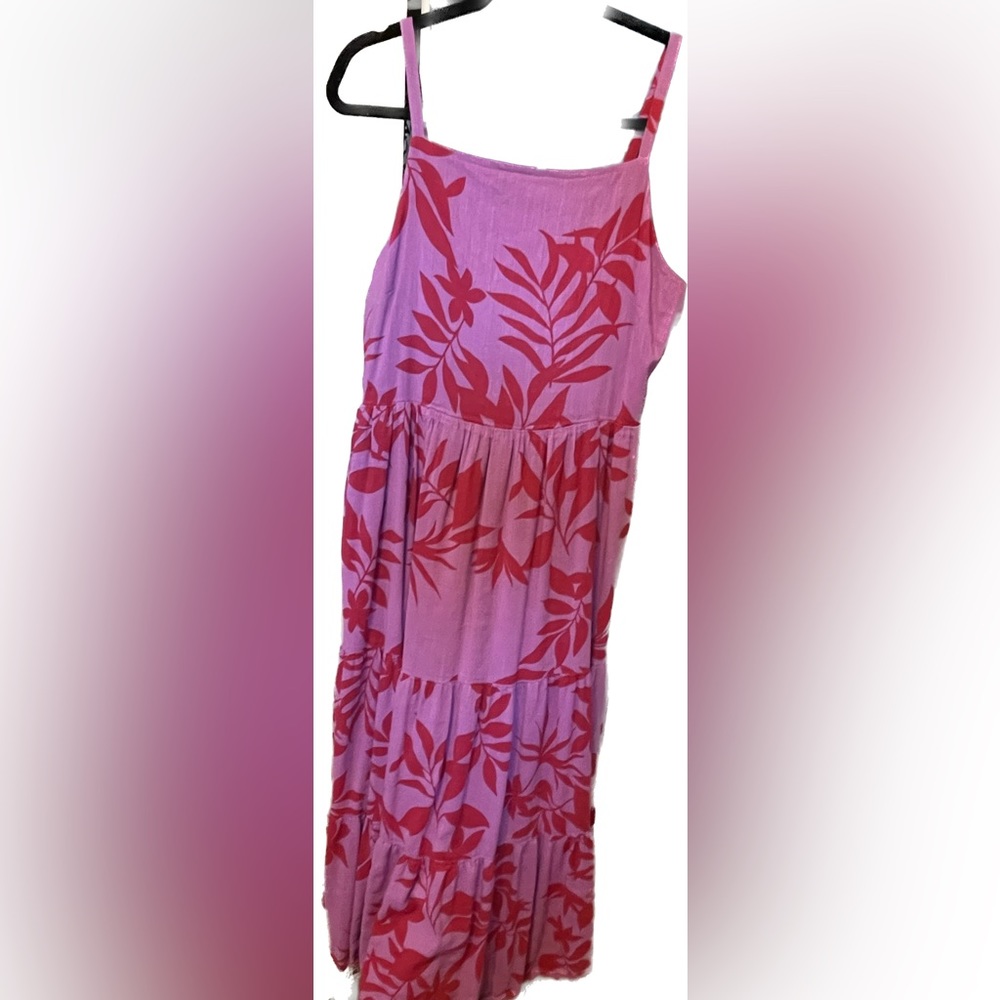 Old Navy Maxi Dress Size L Purple and Red